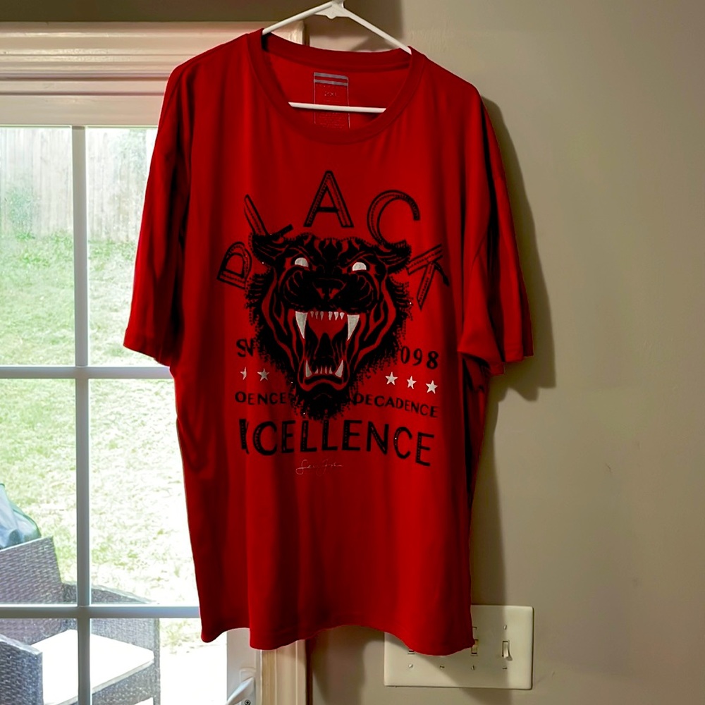 Red and Black Fashion T Shirt